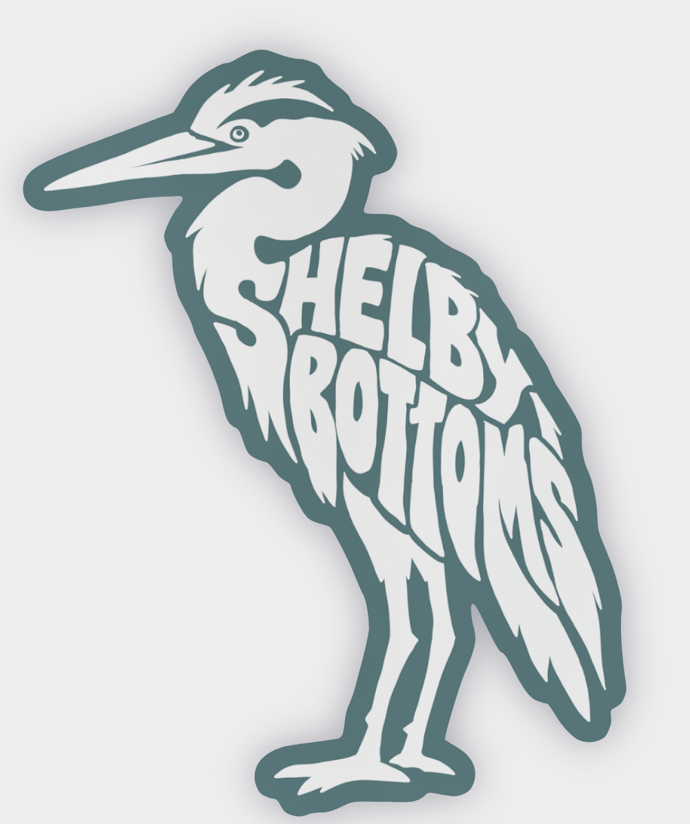 Shelby Bottoms Calligram Sticker