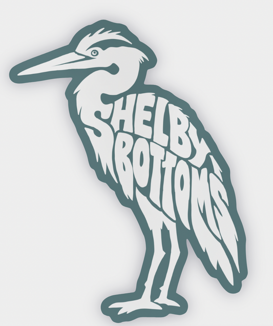Shelby Bottoms Calligram Sticker